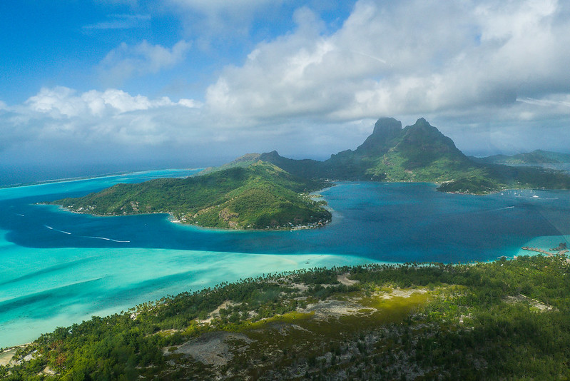 Bora Bora by helicopter